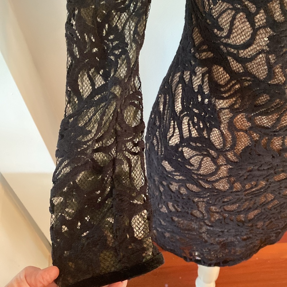 Tadashi Shoji vita sequin lace over dress by  size 4 - Picture 5 of 14